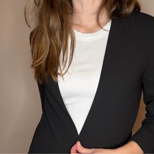 H&M Elegant Black Women's Blazer with statement sleeve